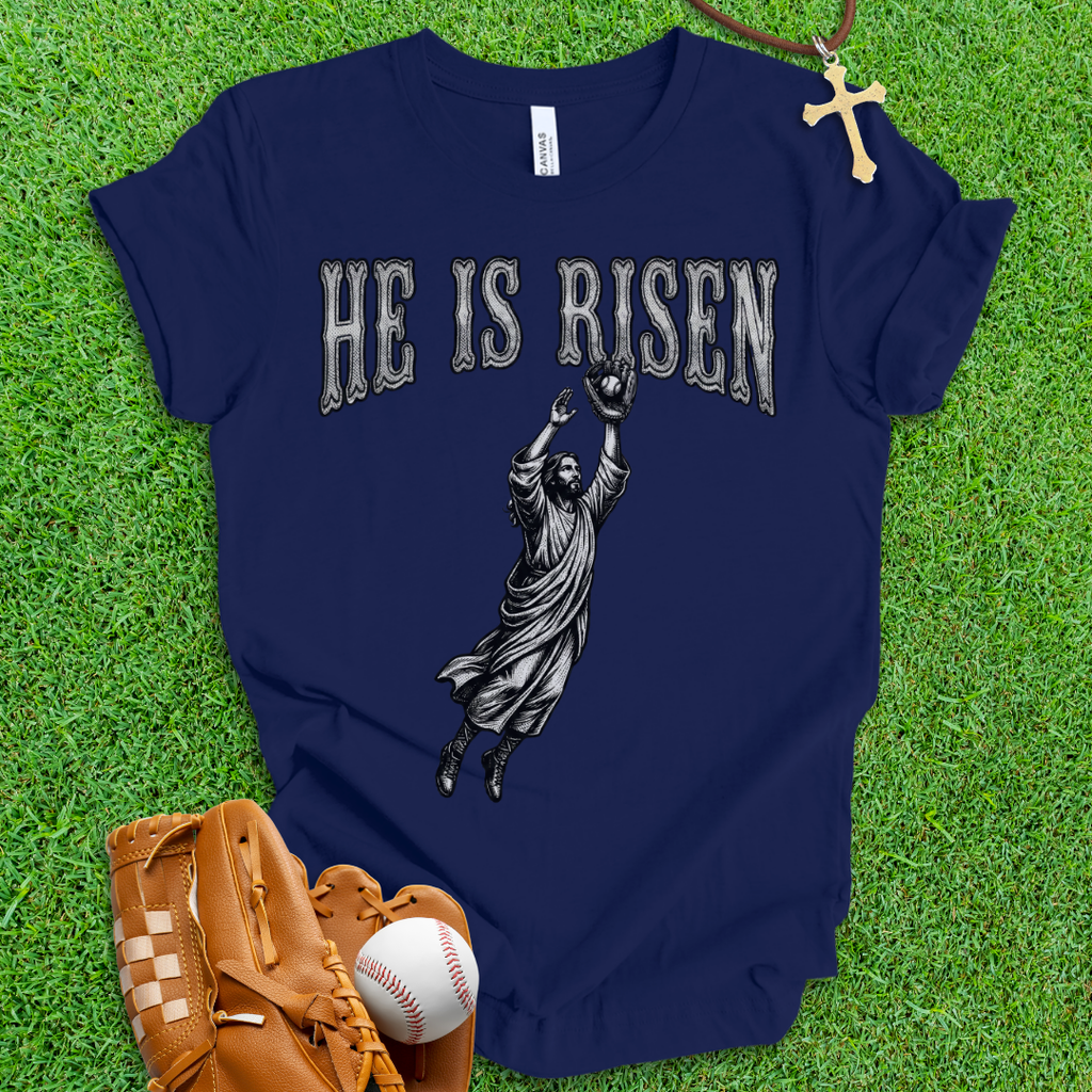 He Is Risen Baseball T-Shirt