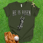 He Is Risen Baseball T-Shirt