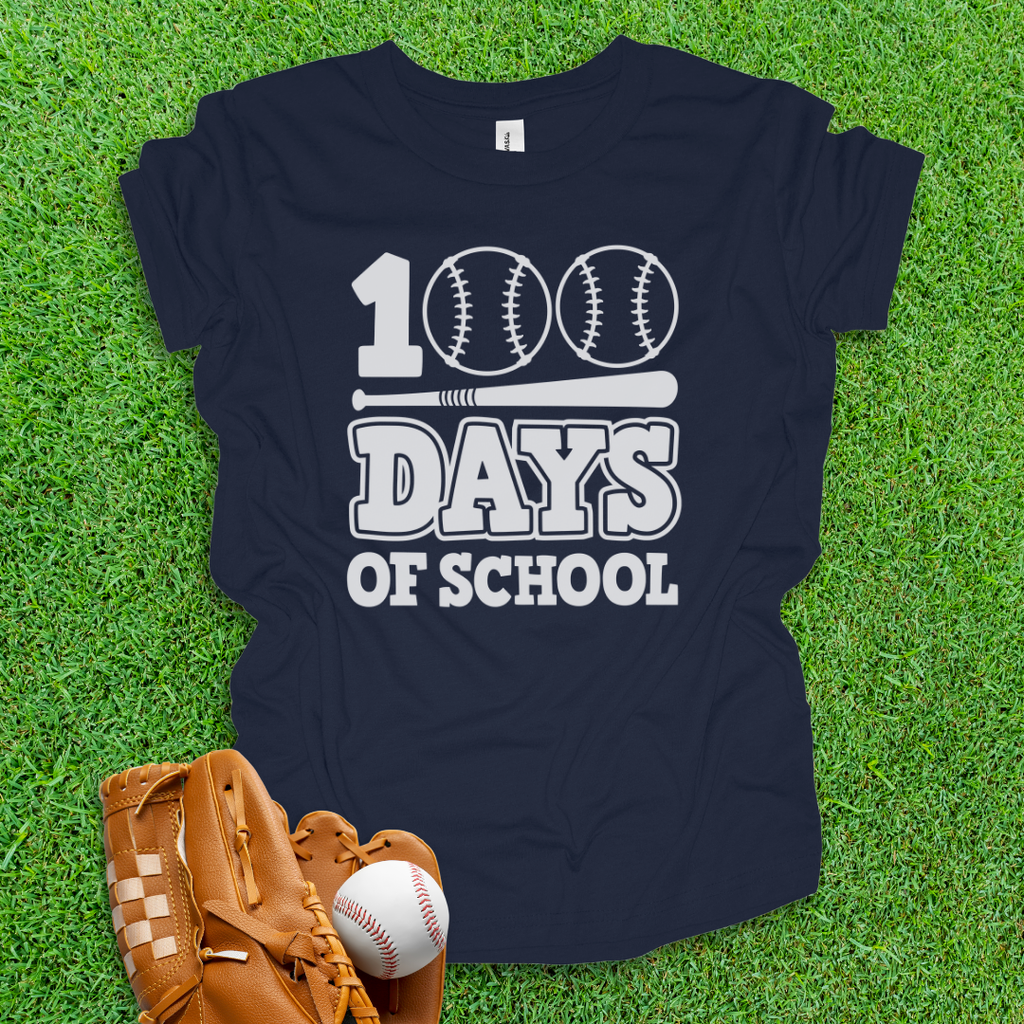 Baseball 100 Days Youth Shirt