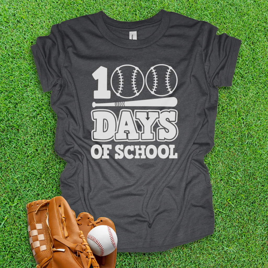 Baseball 100 Days Youth Shirt