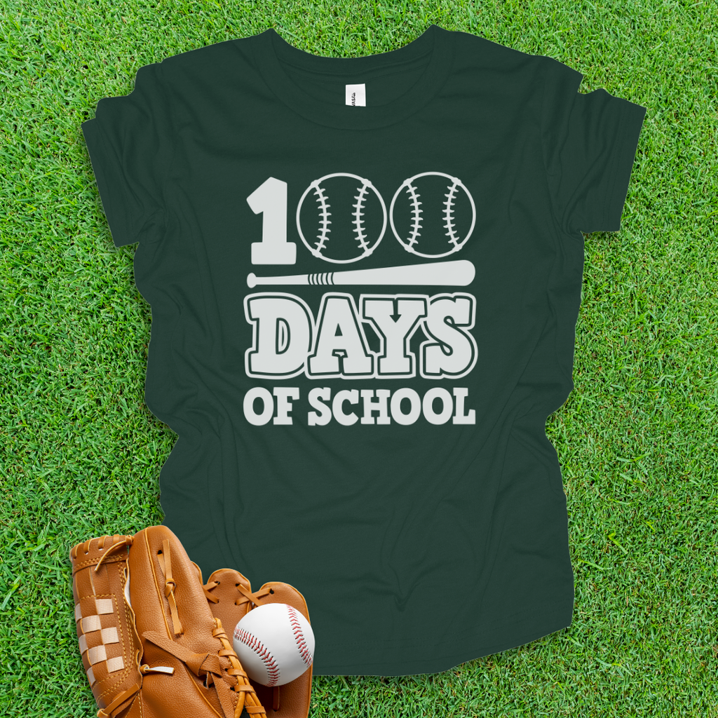 Baseball 100 Days Youth Shirt