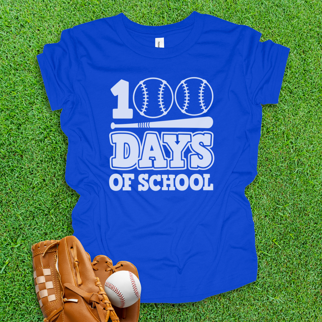 Baseball 100 Days Youth Shirt