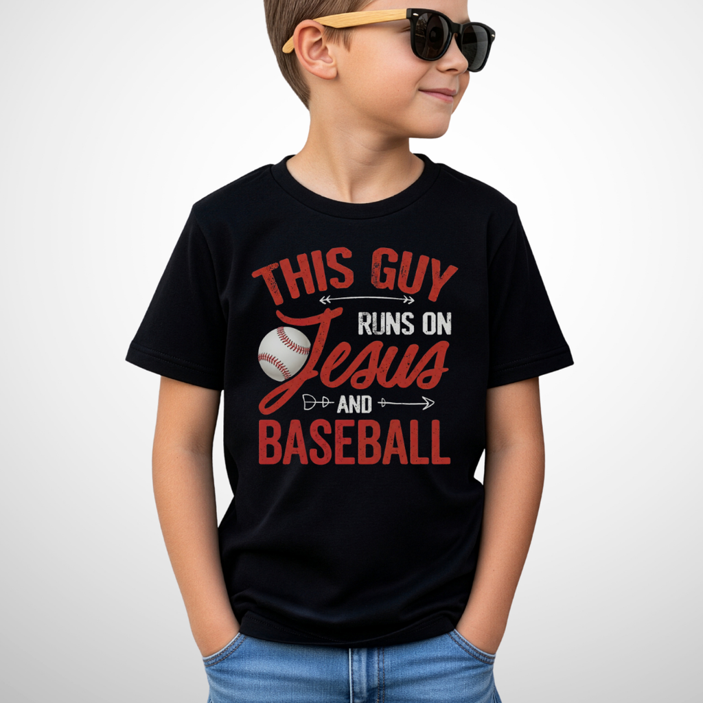 Jesus and Baseball Youth T-Shirt