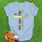 Softball and Jesus Cross T-Shirt