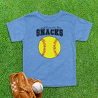Snacks Softball Toddler Shirt
