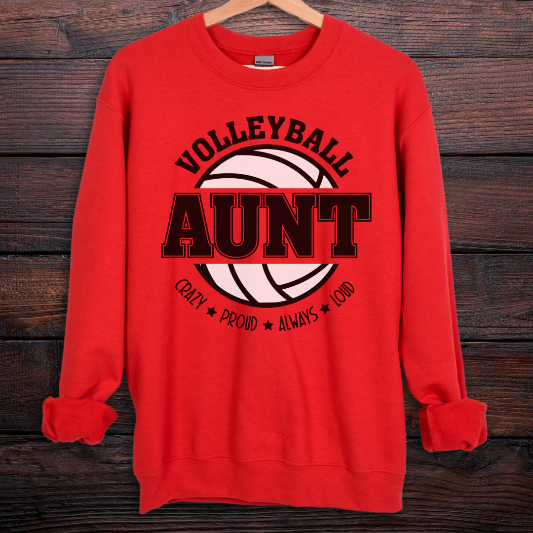 Volleyball Aunt Sweatshirt
