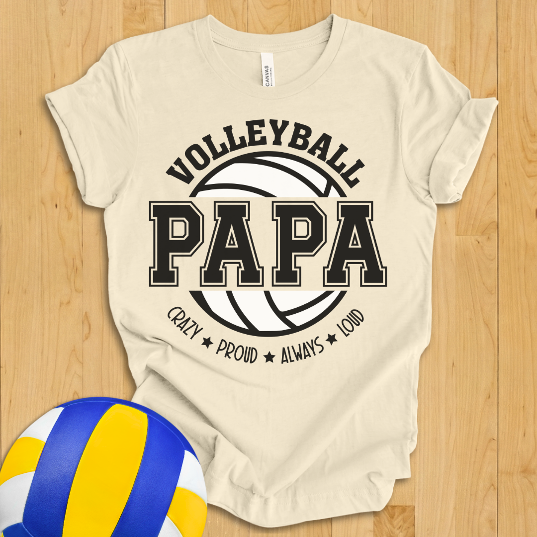 Volleyball Papa T-Shirt
