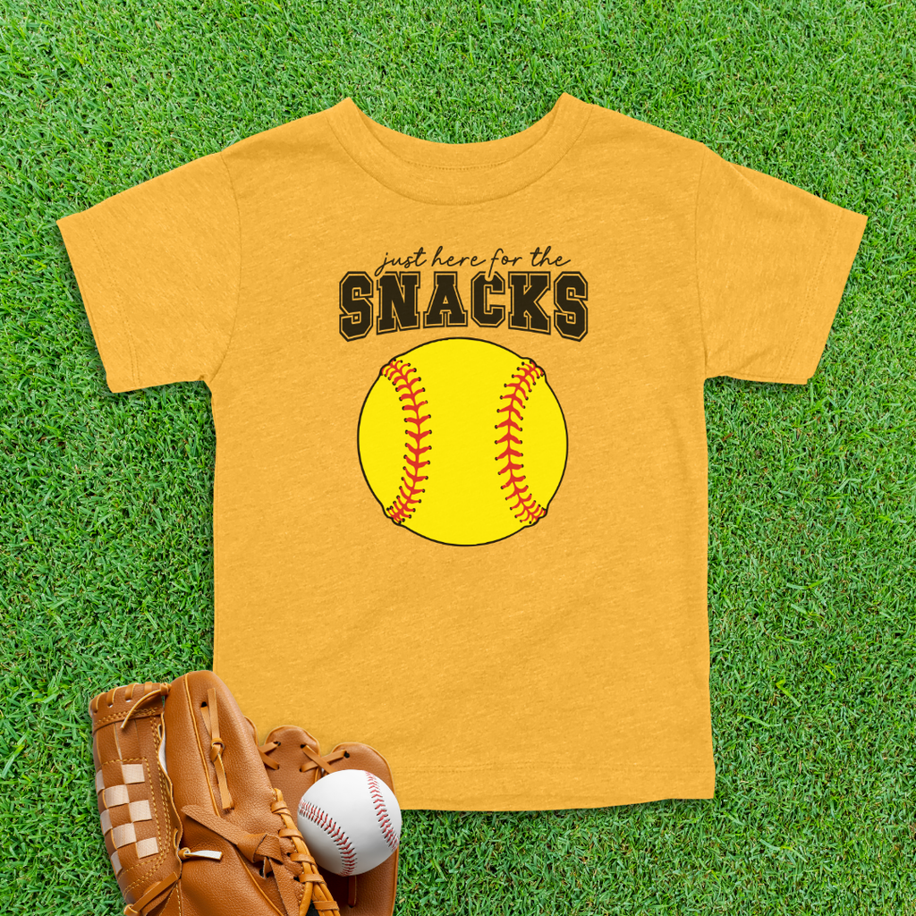 Snacks Softball Toddler Shirt