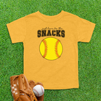 Snacks Softball Toddler Shirt