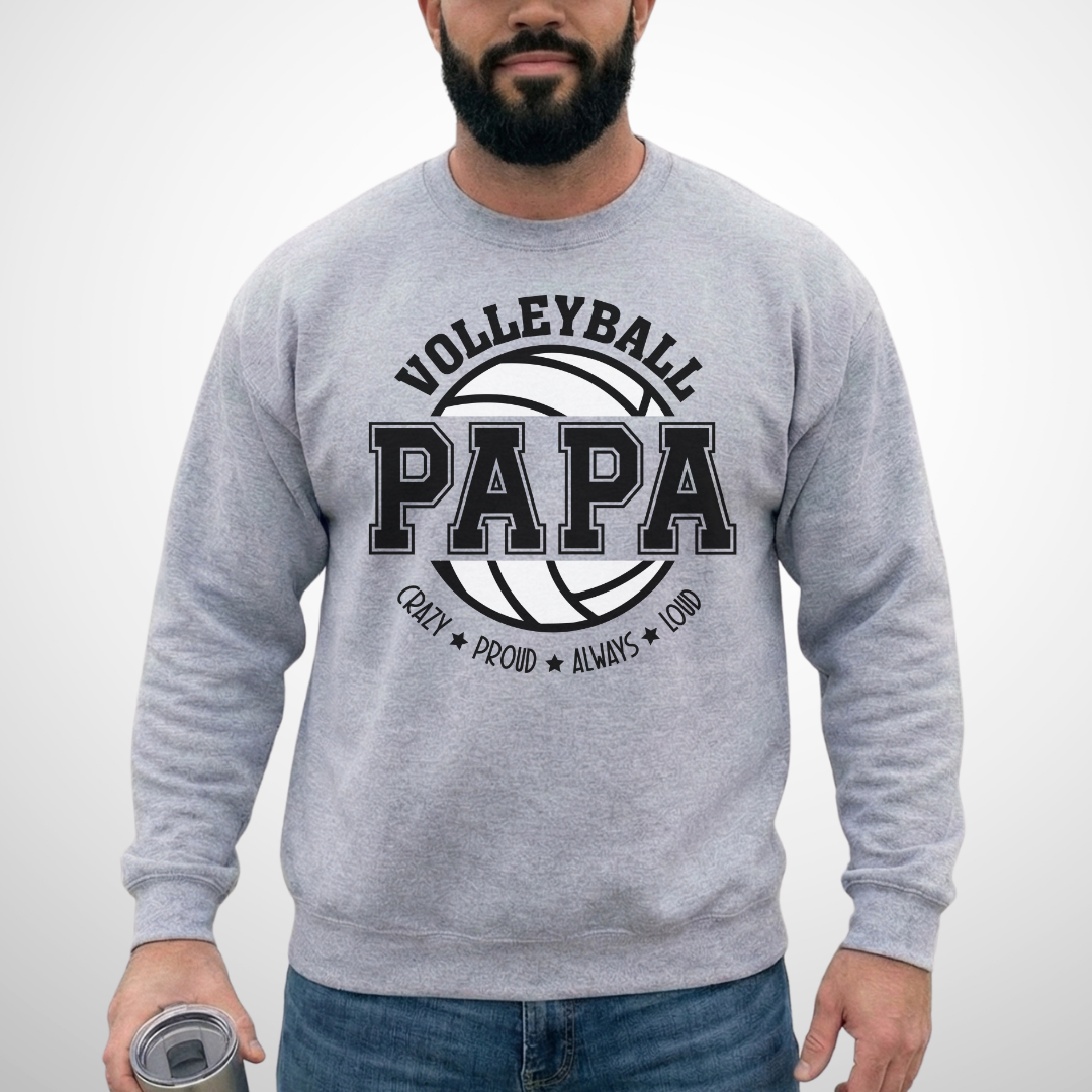 Volleyball Papa Sweatshirt