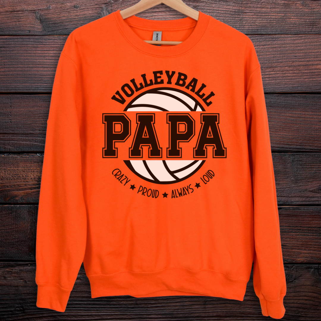 Volleyball Papa Sweatshirt