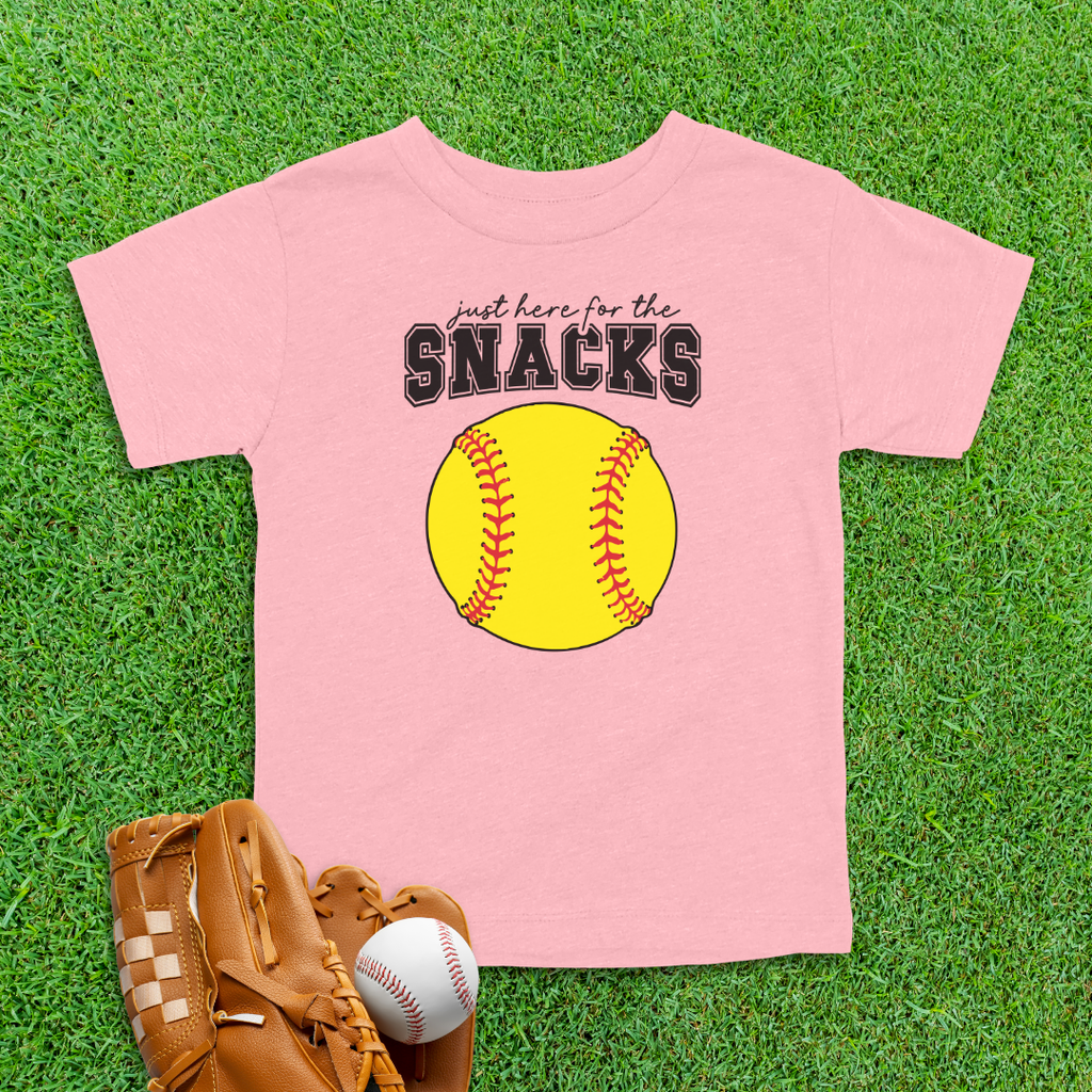 Snacks Softball Toddler Shirt