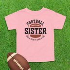 Football Sister Toddler Shirt