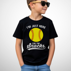 Snacks Softball Youth Shirt