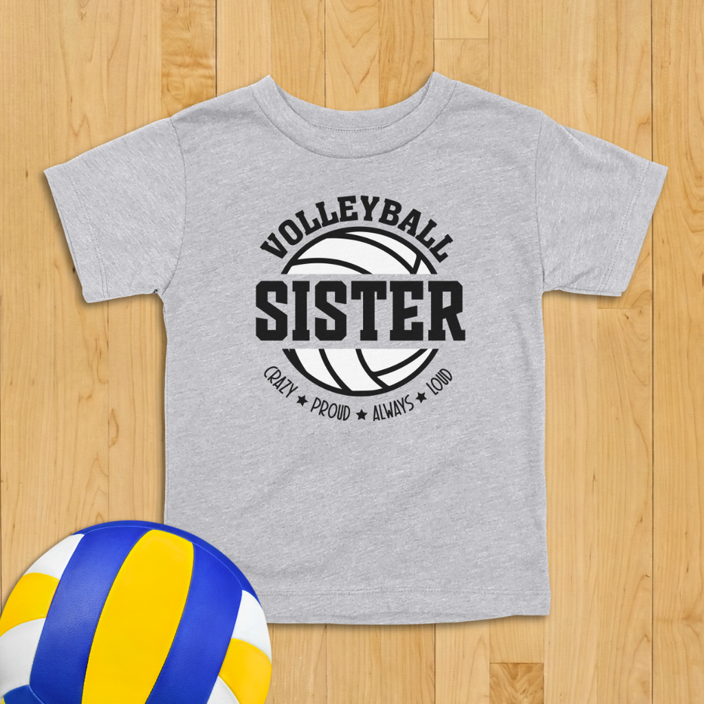 Volleyball Sister Toddler Shirt