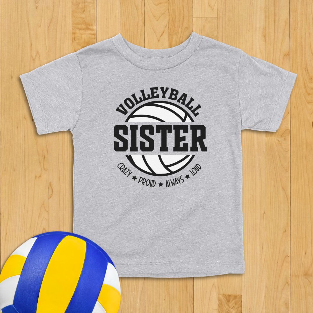 Volleyball Sister Toddler Shirt
