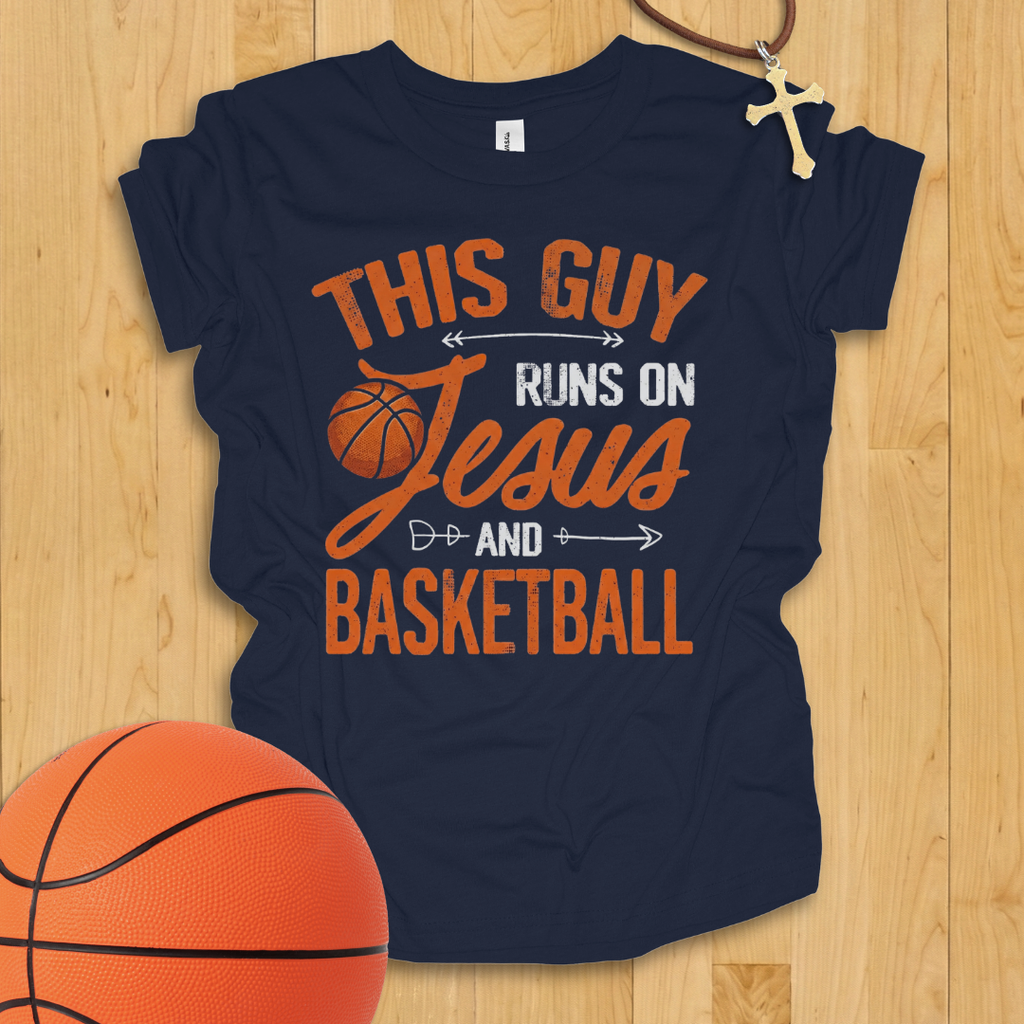 Jesus and Basketball Boys Youth T-Shirt