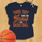 Jesus and Basketball Boys Youth T-Shirt