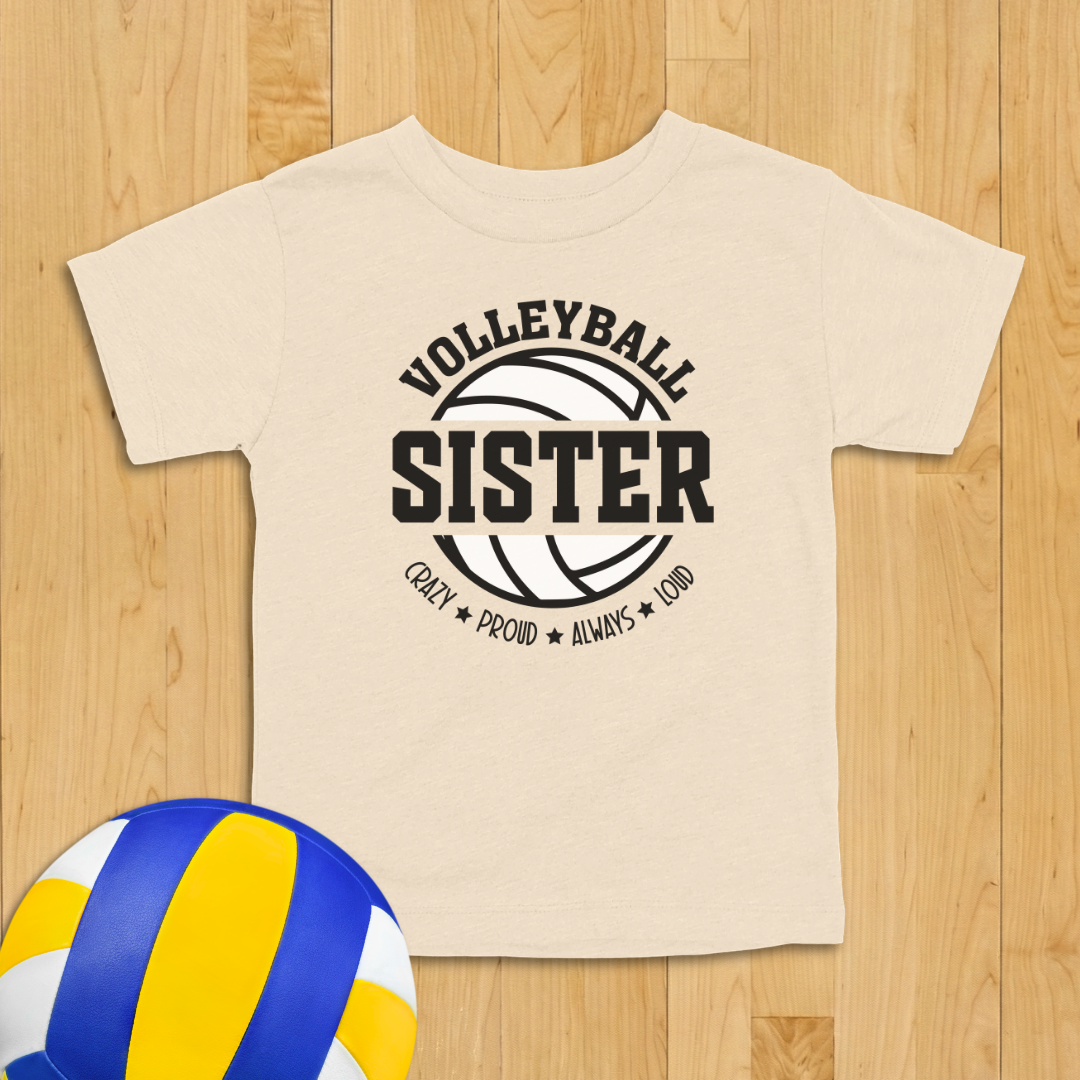 Volleyball Sister Toddler Shirt