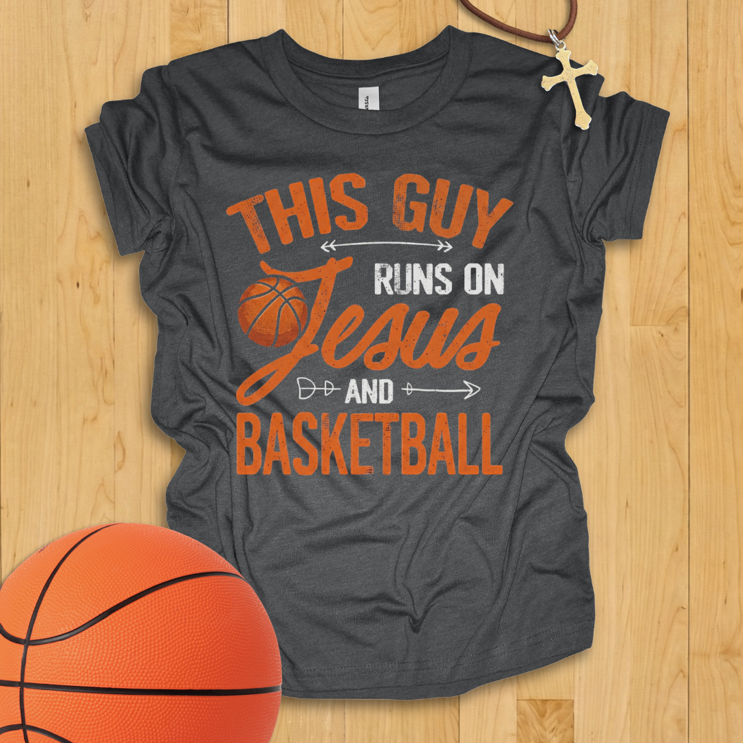 Jesus and Basketball Boys Youth T-Shirt