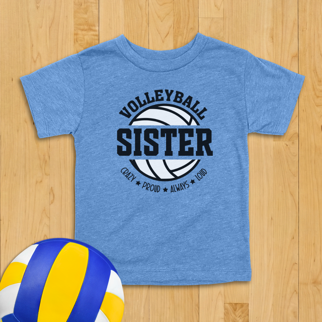 Volleyball Sister Toddler Shirt