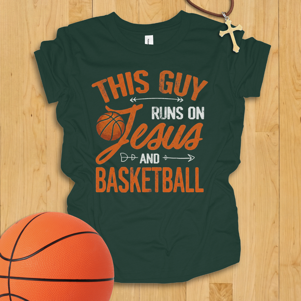 Jesus and Basketball Boys Youth T-Shirt