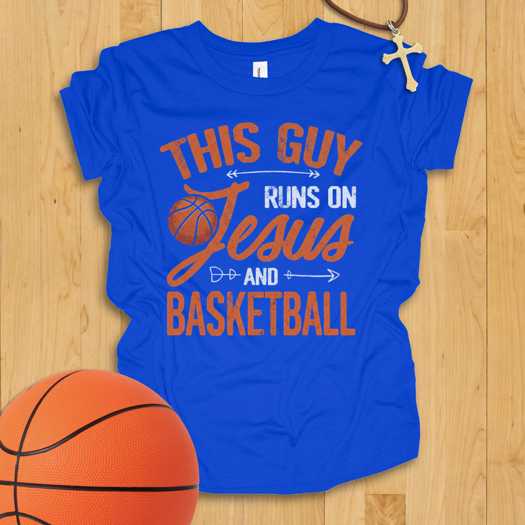 Jesus and Basketball Boys Youth T-Shirt