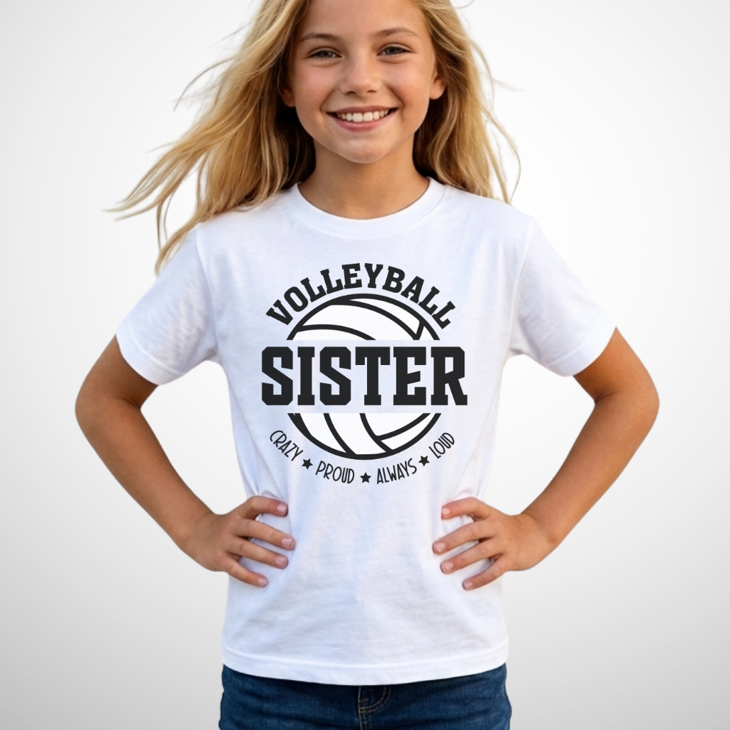 Volleyball Sister Youth Shirt