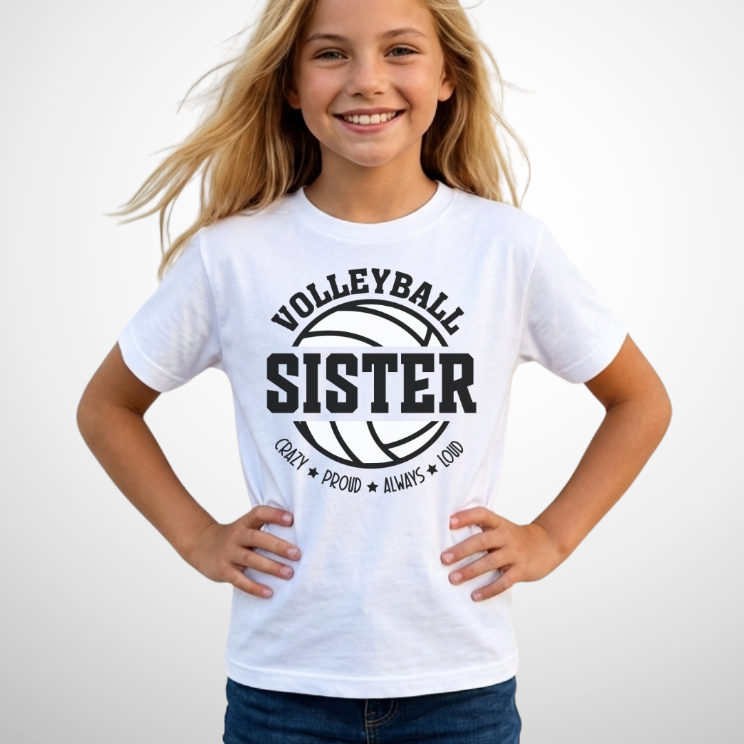 Volleyball Sister Youth Shirt