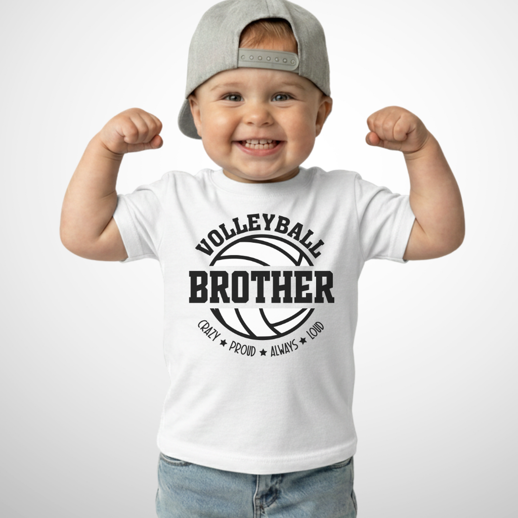 Volleyball Brother Toddler Shirt