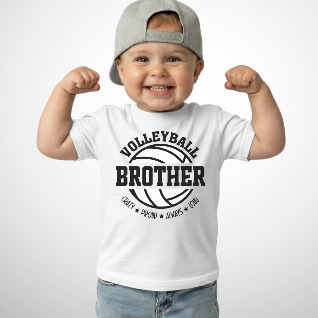 Volleyball Brother Toddler Shirt