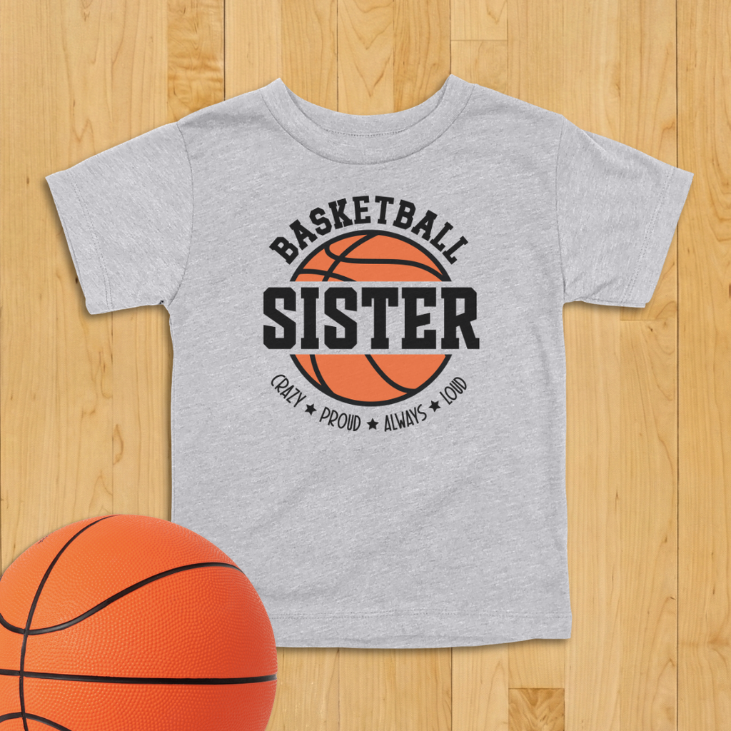 Basketball Sister Toddler Shirt